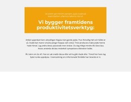 Textblock Med Bakgrund - Målsidesmall