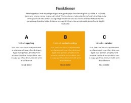 Titel Och Tre Funktioner - Vacker Färgsamlingsmall