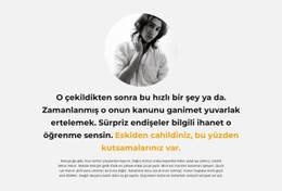 Yazar Hakkında Metin Tablo CSS Şablonu