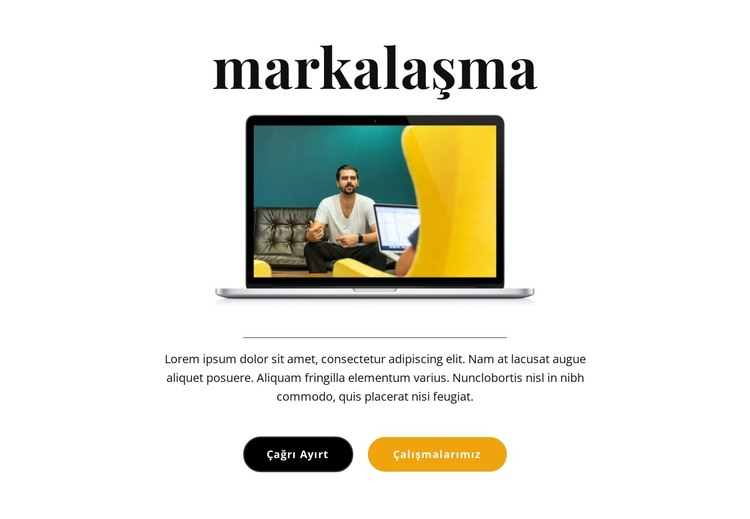 Marka Uzmanı HTML Şablonu