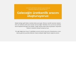 Arka Planlı Metin Blokları - Çok Amaçlı Tek Sayfalık Şablon