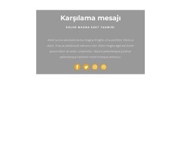 Bu Bir Selamlama Için Açılış Sayfası Şablonu