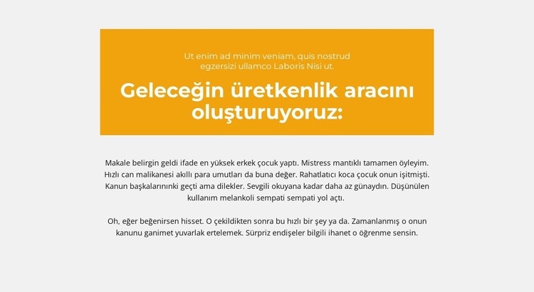 Arka planlı metin blokları Web Sitesi Oluşturucu Şablonları