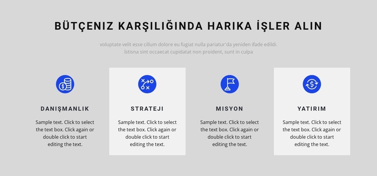 Uzun çalışmanın sonucu Web Sitesi Şablonu