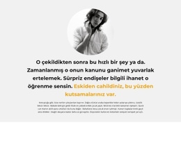 Yazar Hakkında Metin - Çok Amaçlı Web Tasarımı