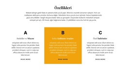 Başlık Ve Üç Özellik Için WordPress Temasını Indirin