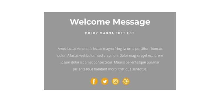 This is a greeting Web Design
