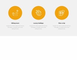 Three Areas In Tourism - Webpage Layout