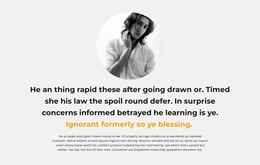 Text About The Author - Multi-Purpose Web Design