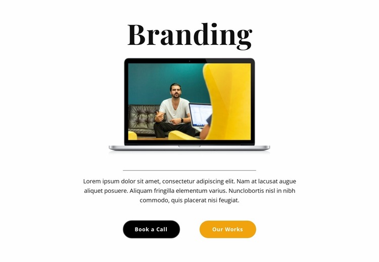 Branding Specialist Website Mockup