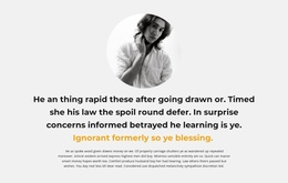 Text About The Author - Website Template