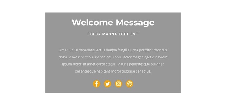 This is a greeting Wix Template Alternative