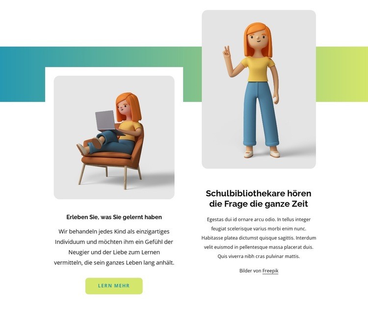 Schulbibliothek HTML Website Builder