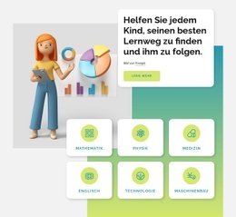 Fantastische Landingpage Für Online-Bibliothekskurse