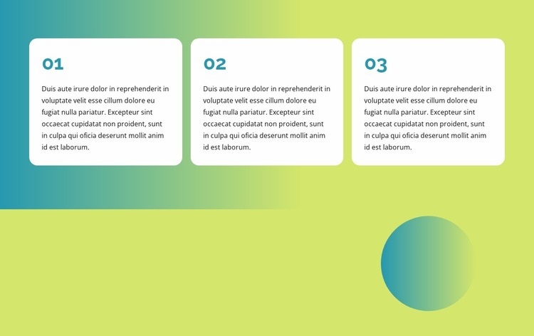 Columnas con forma de degradado Diseño de páginas web