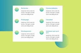 Nos Prestations Avec Dégradé - Online HTML Page Builder
