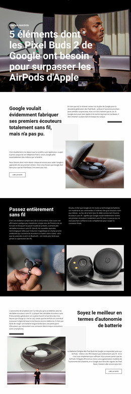 Pixel Buds 2 – Modèle Joomla Réactif Et Gratuit