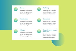 Funzionalità Di Layout Del Tema Per I Nostri Servizi Con Gradiente