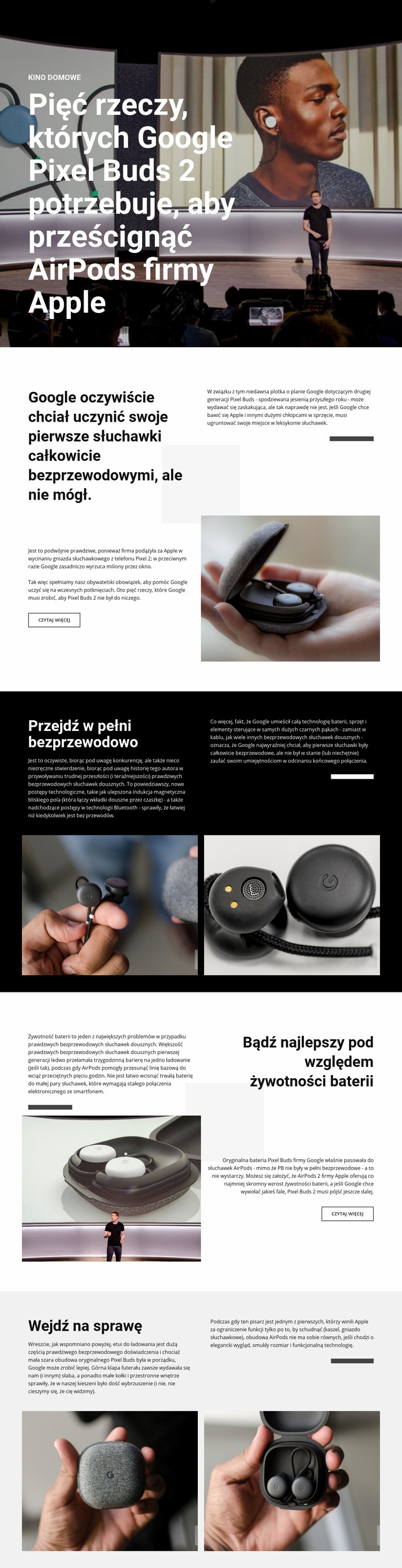 Pixel Buds 2 Kreator witryn internetowych HTML