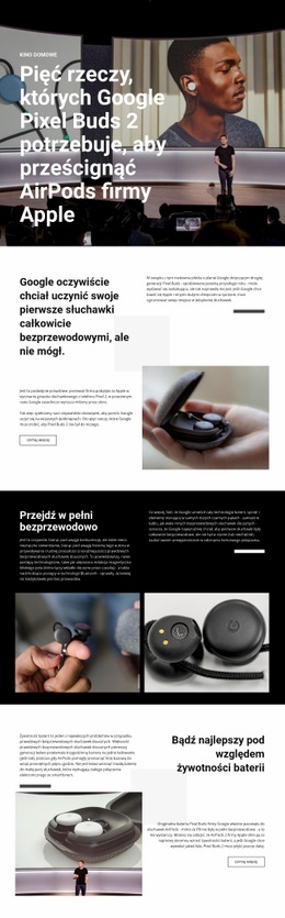 Pixel Buds 2 - Kreatywny, Uniwersalny Szablon HTML5