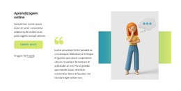 Depoimentos Com Retângulo Modelo De Layout CSS