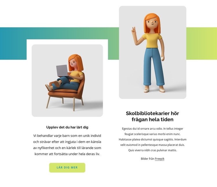 Skolbibliotek HTML-mall