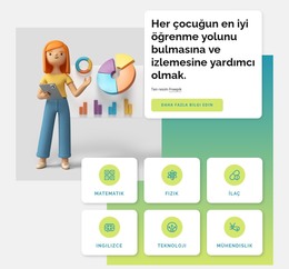 Çevrimiçi Kütüphane Kursları - Premium Öğeler Şablonu