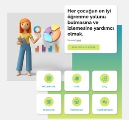 Çevrimiçi Kütüphane Kursları - Web Sitesi Şablonları