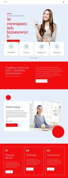 Jesteśmy Ekspertami W Rozwiązaniach Biznesowych - Build HTML Website