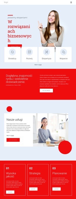 Jesteśmy Ekspertami W Rozwiązaniach Biznesowych - Szablony Witryn Internetowych
