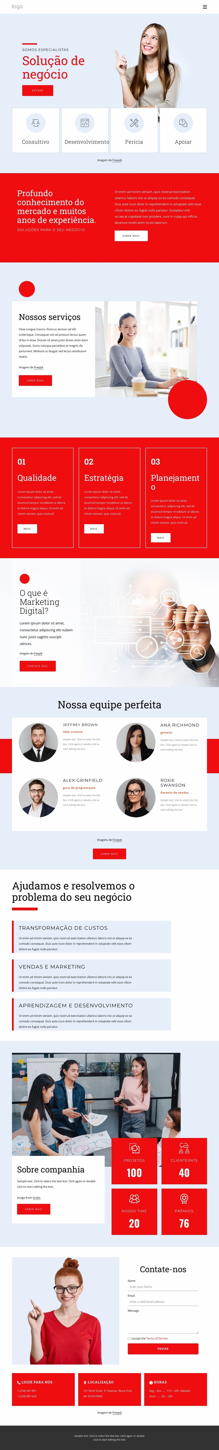 Somos especialistas em soluções empresariais Template Joomla