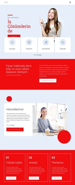 İş Çözümlerinde Uzmanız - Build HTML Website