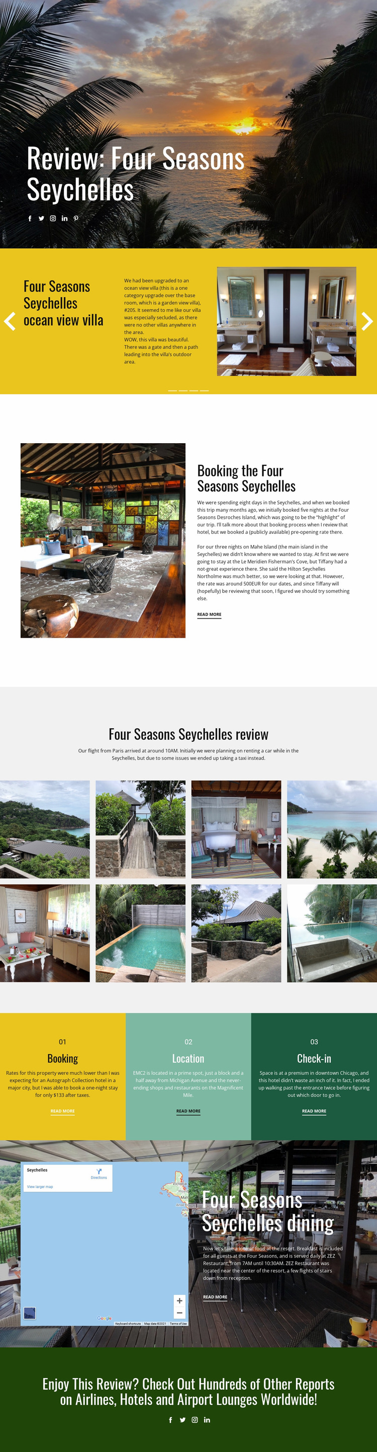 Four Seasons Website Mockup