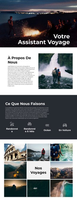 Assistant De Voyage - Modèle HTML