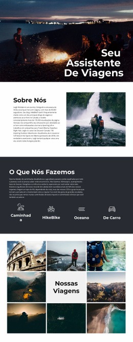 Assistente De Viagens - Construtor De Sites Personalizados