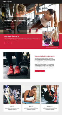 Fitness Ve Spor Için Hazır - Basit WordPress Teması