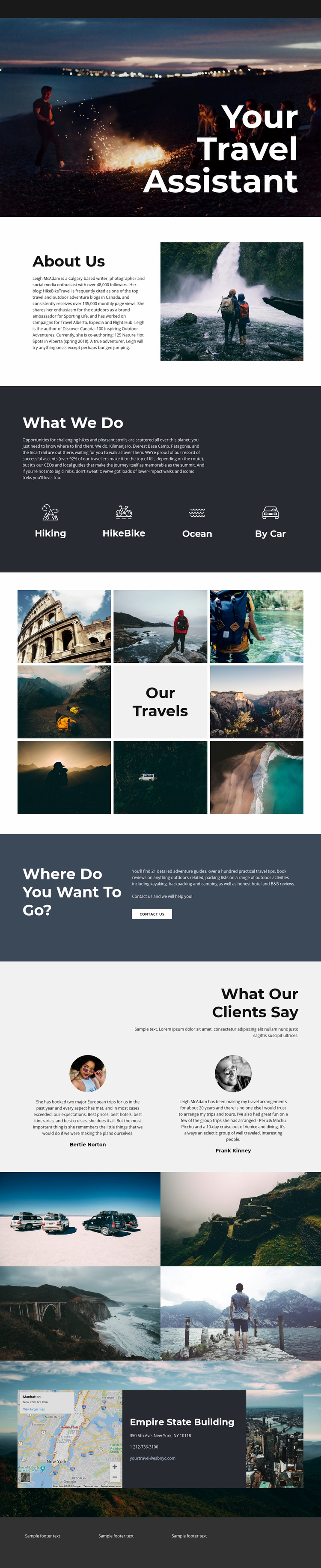 Travel Assistant Wix Template Alternative