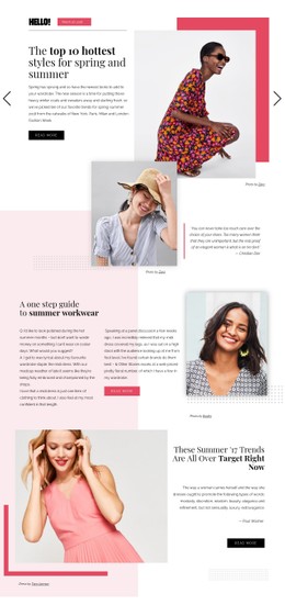 Fashion Trends CSS Form Template