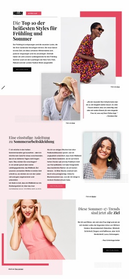 Modetrends - Professionell Gestaltet