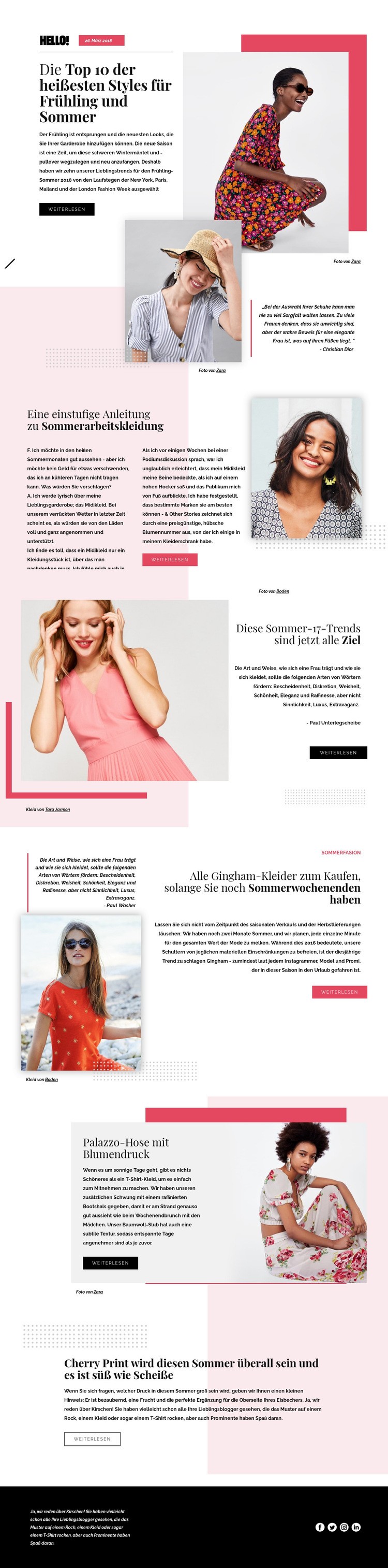 Modetrends Landing Page