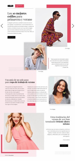 Tendencias De La Moda - Sitio Web Gratuito De Una Página