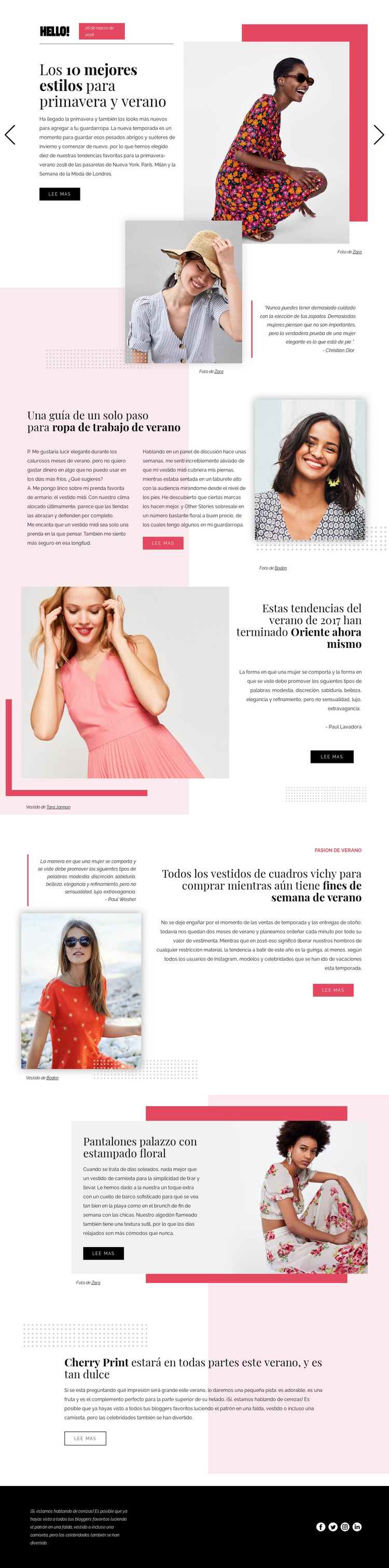 Tendencias de la moda Tema de WordPress