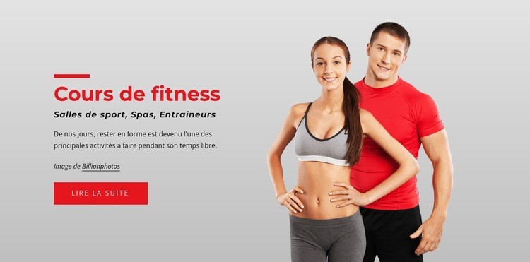 Cardio, force et yoga Créateur de site Web HTML