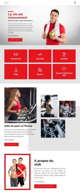 Le Meilleur Club Sportif - Modèle De Création De Site Web