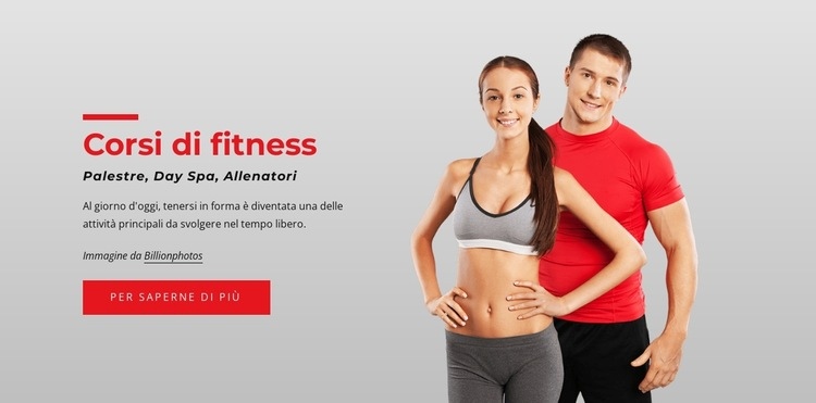 Cardio, forza e yoga Mockup del sito web