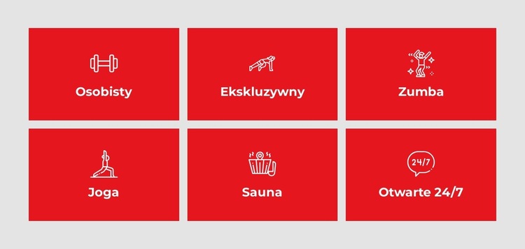 Zajęcia z ćwiczeń i fitness Szablon witryny sieci Web