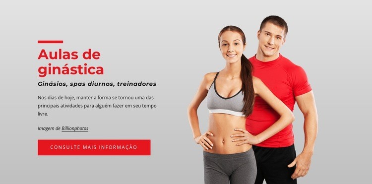 Cardio, força e ioga Maquete do site