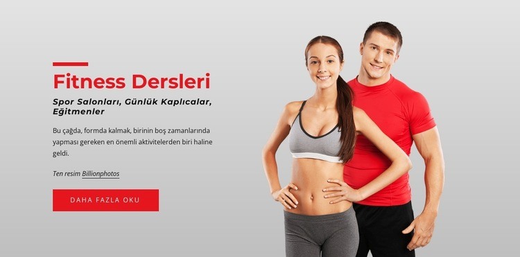 Kardiyo, güç ve yoga Web sitesi tasarımı