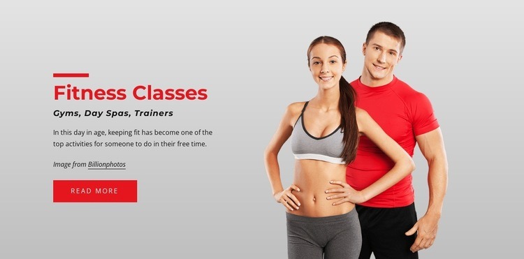 Cardio, strength and yoga Web Page Design