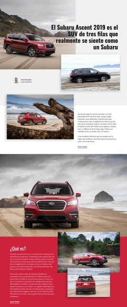 Plantilla Web Adaptable Para Subaru